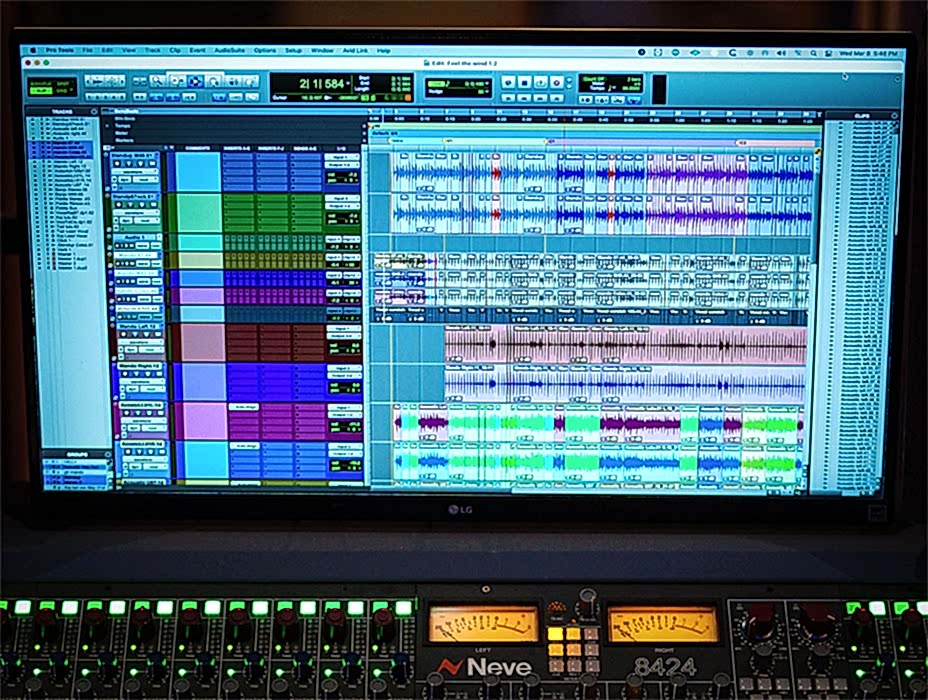 Editing in Pro Tools.