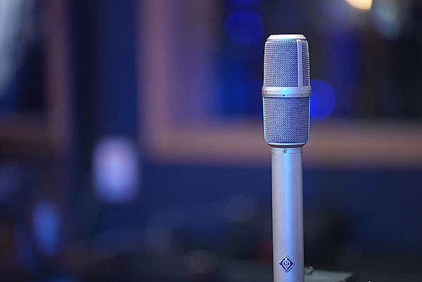 Vintage Neumann SM69 Stereo Condenser microphone at Vancouver recording studio, Blue Light Studio.