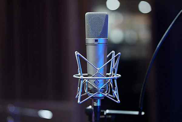Neumann U87ai Condenser microphone at Vancouver recording studio, Blue Light Studio.