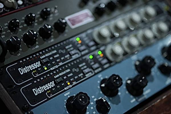2x Empirical Labs EL8 Distressor - Compressors at Vancouver recording studio, Blue Light Studio.
